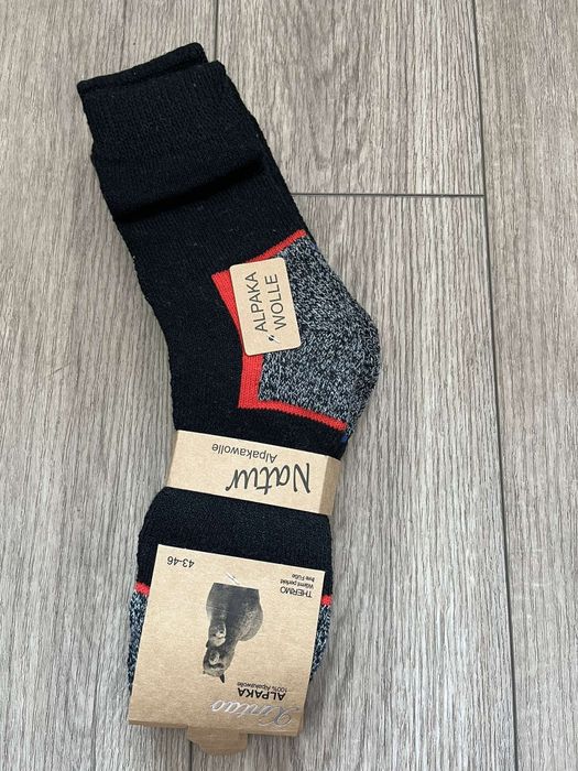 Skarpety męskie wełniane z alpaki 3 pary 30 zł