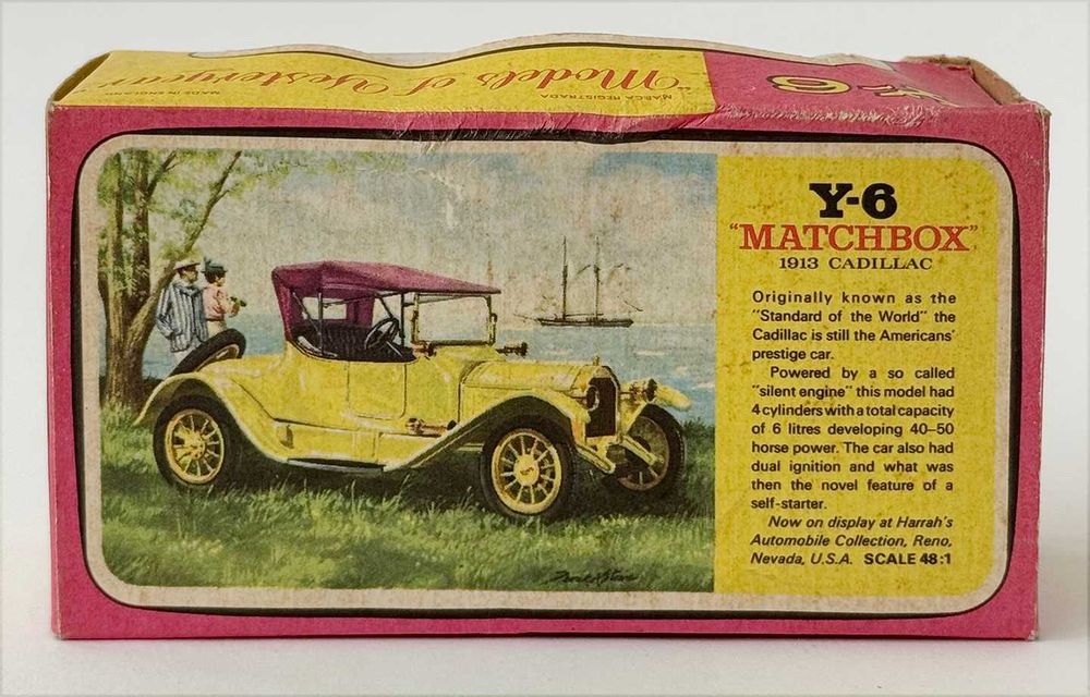 Y-6 MATCHBOX_1913 CADILLAC. Completo e em excelente estado geral.