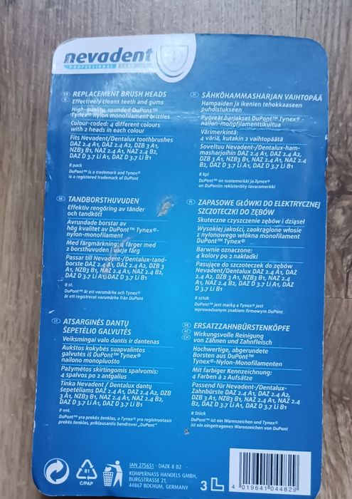 Końcówki do szczoteczek novadent 8 sztuk