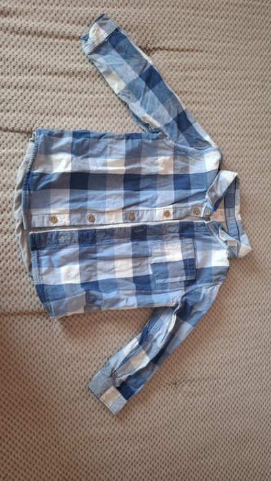 Bluza koszula w kratkę H&M 86 cm bawełna