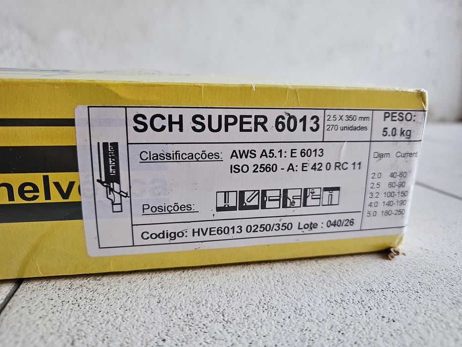 Inverter 200A + 5kg elétrodos 6013 2,5mm