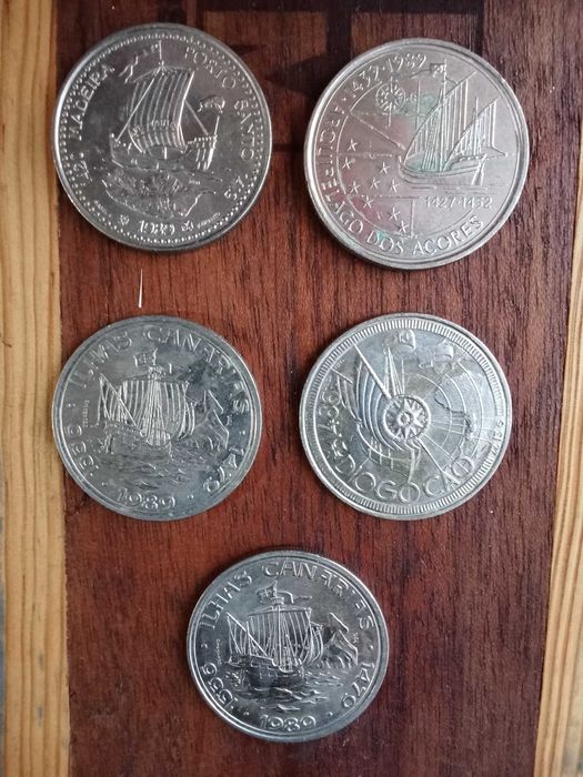 Coleção de moedas antigas