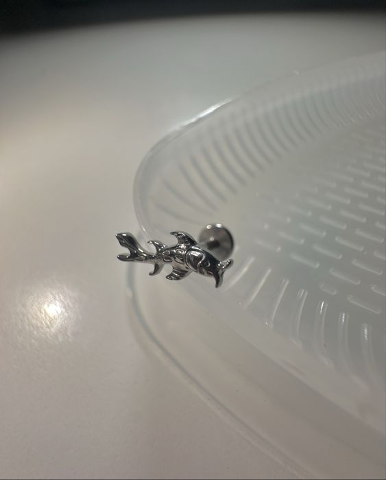 Титановий пірсинг лабрет пірсинг в хрящ