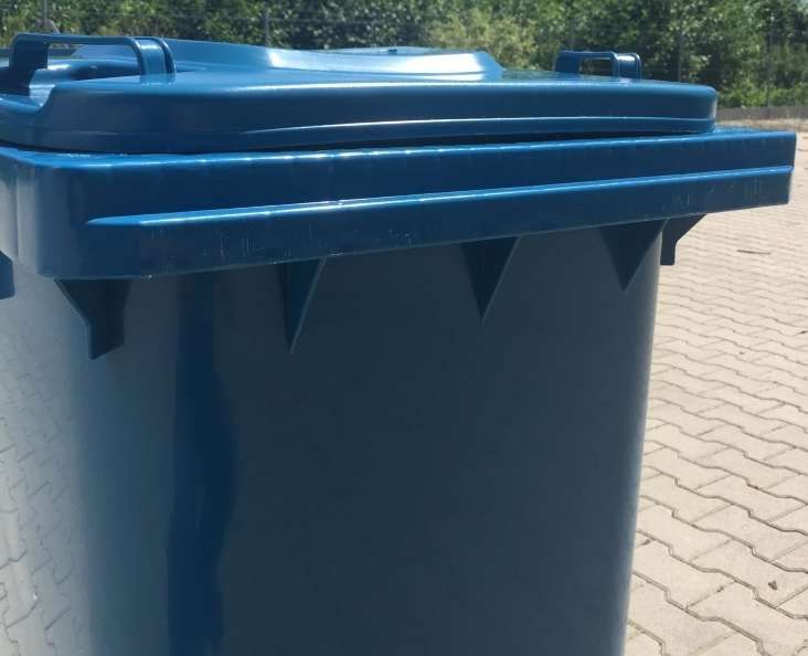 240L Pojemnik Kubeł Kosz Śmietnik na śmieci odpady NOWY Niebieski