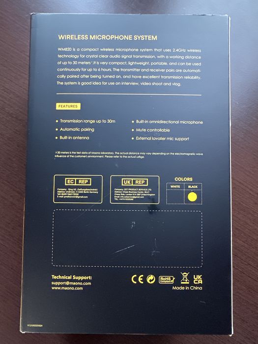 Maona bezprzewodowy zestaw microfonów, nowe