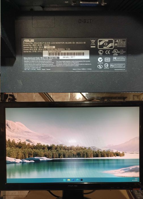 Мониторы ширики 19" LED TN Acer V193HQL, ASUS VH192D TN,16:9,исправные