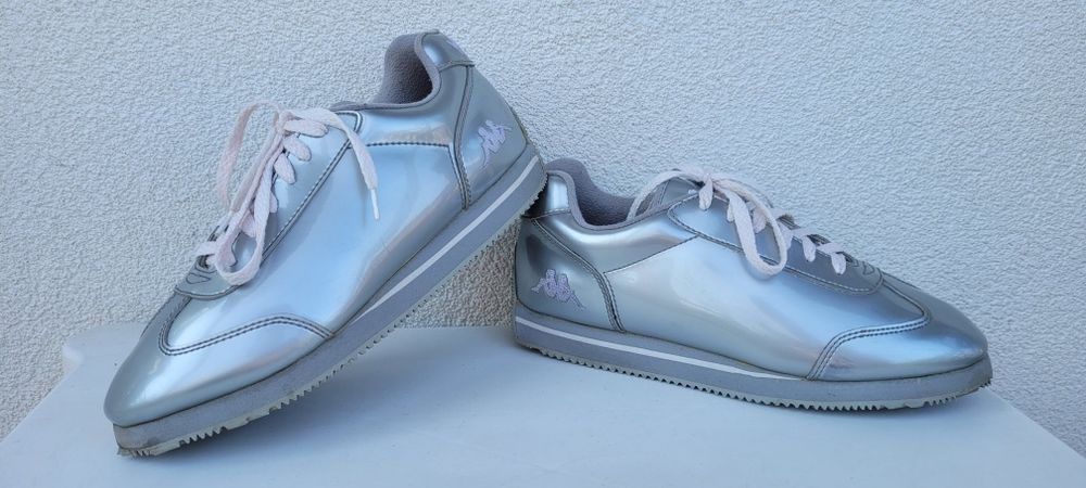 Srebrne sneakersy Kappa rozmiar 41