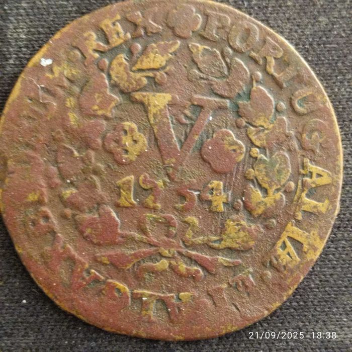 6 Moedas de 5 e 10 Reis 1754 a 1901