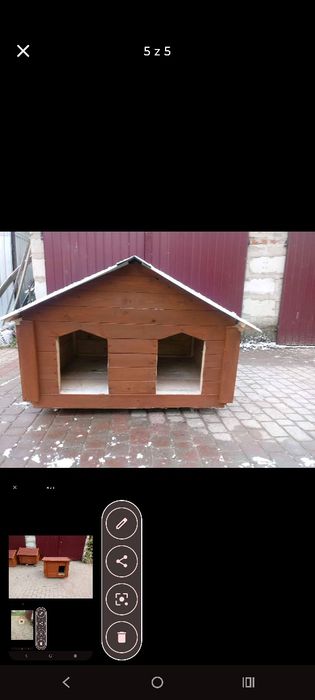 Buda   dla  psa  ocieplona