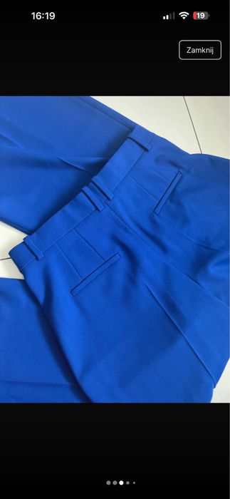 Spodnie Zara kobaltowe