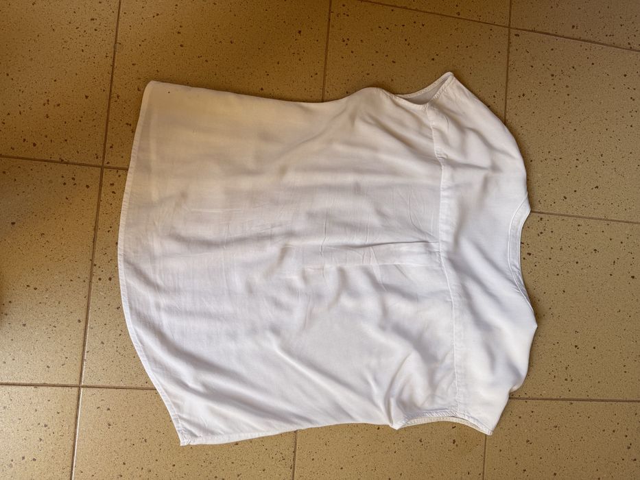 Vero moda biała bluzka z krótkim rękawem r.36