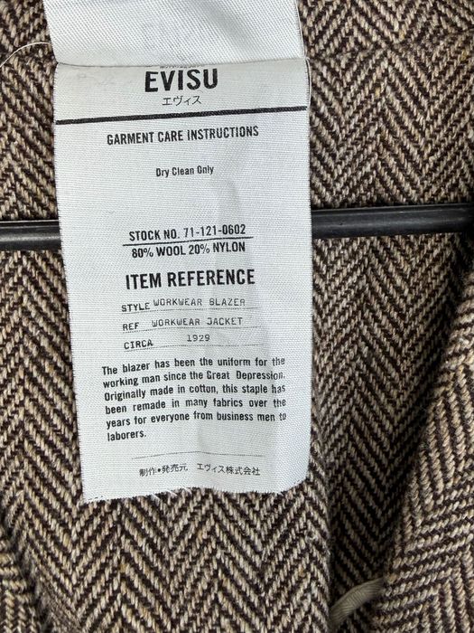 Rare Marynarka Evisu Wełniana Small Logo 80% Wełna 20% Nylon