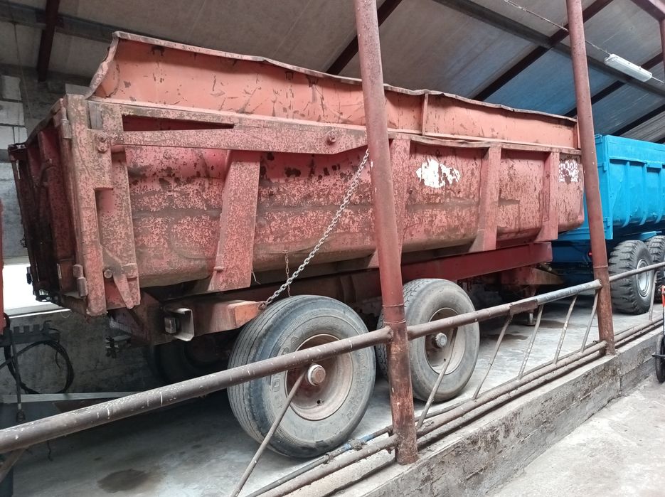 Przyczepa rolnicza skorupowa resor tandem