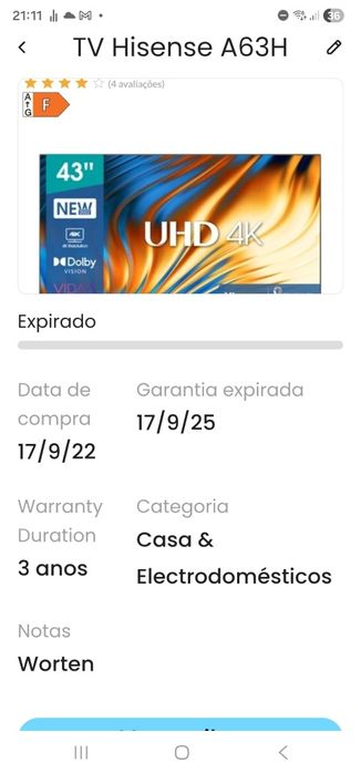 Televisor hisense 43 polegadas flatscreen442369956643481602