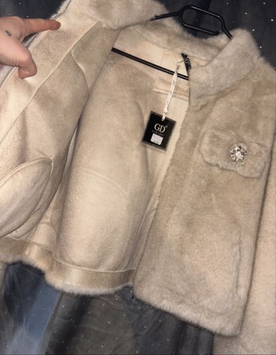 Kurtka kozuszek futro rozm L 40