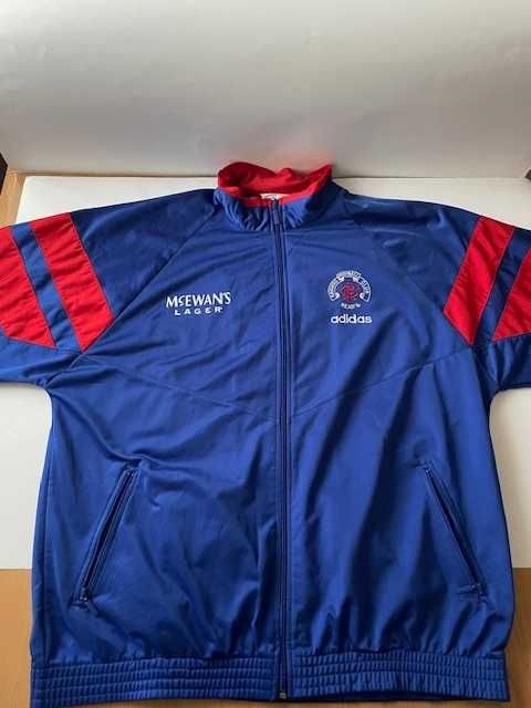 Bluza piłkarska Glasgow Rangers retro Adidas rozmiar 42/44 L/XL