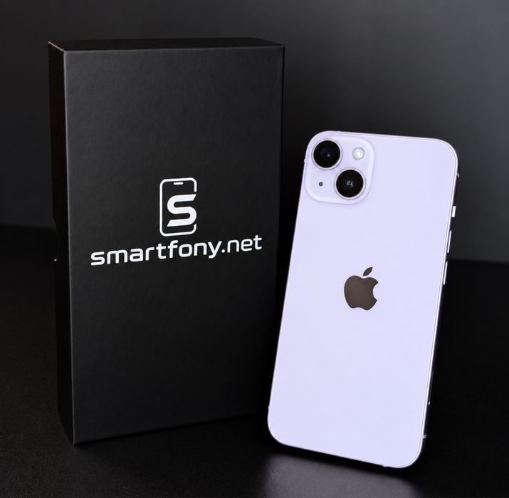 iPhone 14 128 GB Purple | Jak Nowe | 6M Gwarancji | 100% Bateria | SIM+eSIM