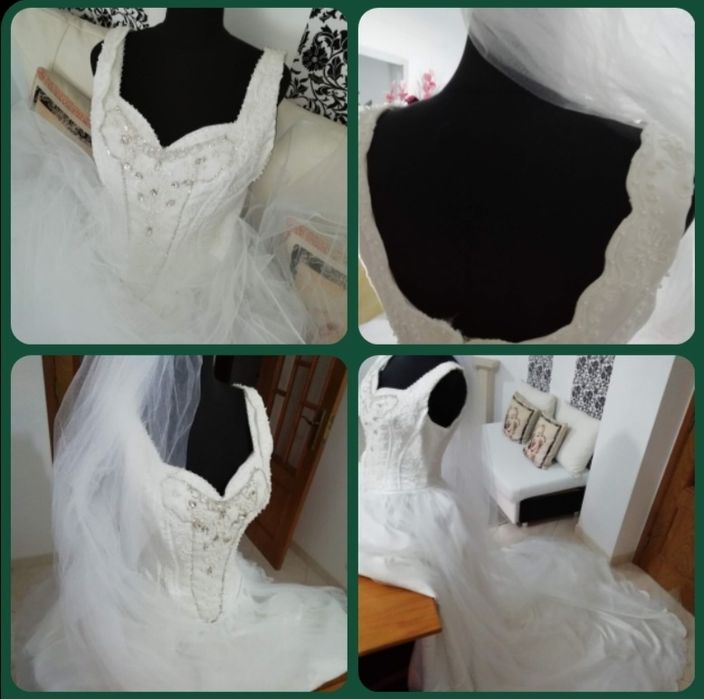 Vestido branco com defalhes