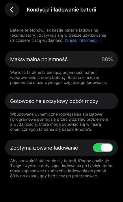 iPhone 13 Midnight 128GB Bateria 88% Zestaw!