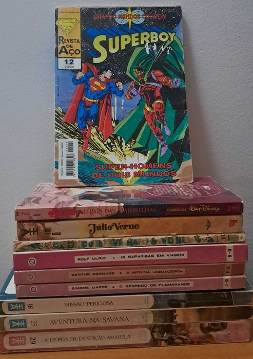 Conjunto lote 10 livros juvenis antigos (PARA DESOCUPAR)