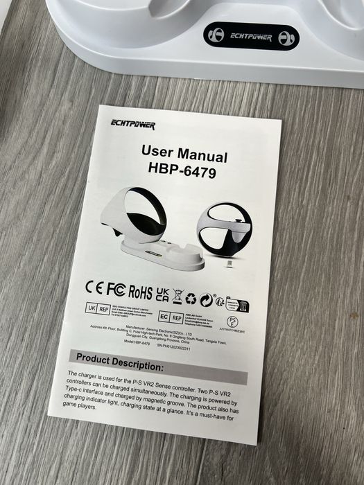 Зарядна станція / Charging Dock для PS VR2 Sense Controller ECHTPOWER