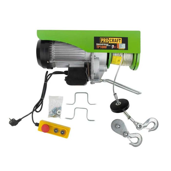 Лебідка Тельфер Підйомник Procraft TP1000  1000кг трос 20м