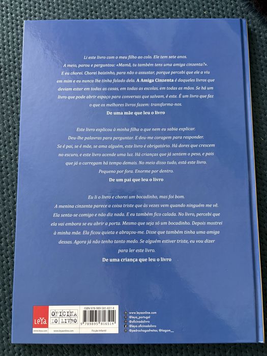 Livro novo A Amiga Cinzenta - Pedro Chagas Freitas