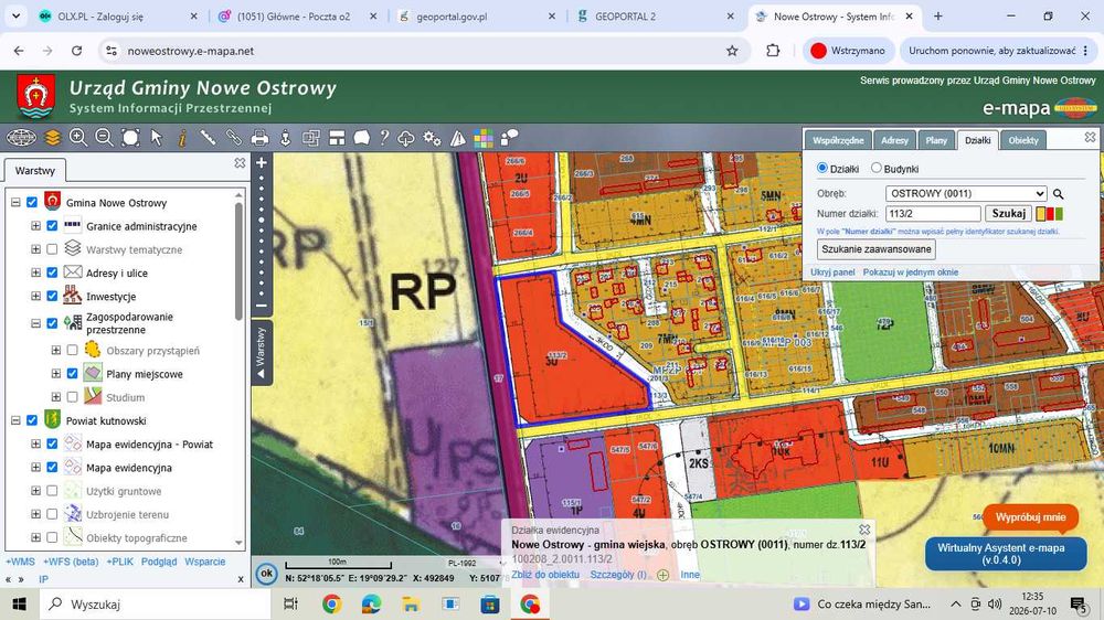 działka inwestycyjna 1,2681 ha - mpzp, przy drodze krajowej 91, pod usługi, magazyny energii, itp.