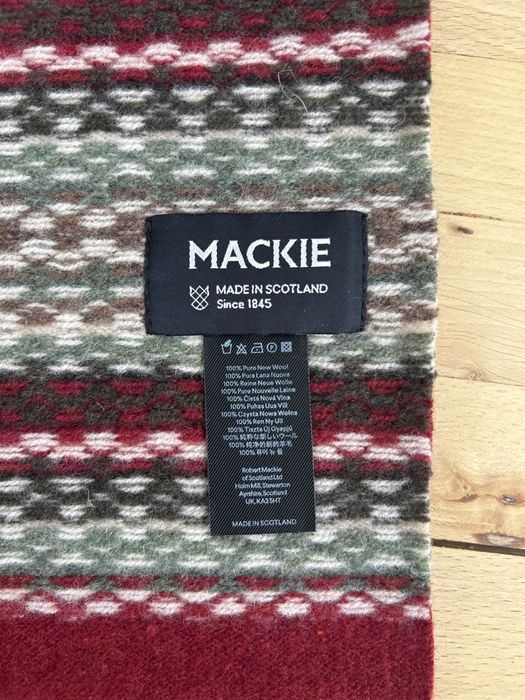 Szal welna Mackie Scotland bordo 180 cm