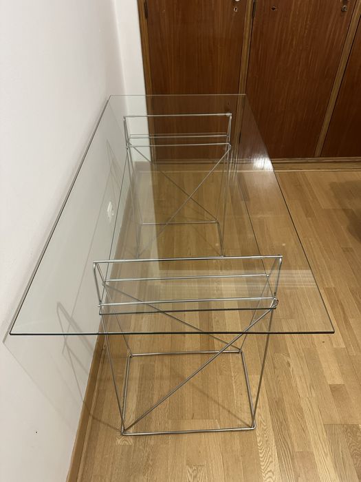 Secretária de vidro temperado KARE