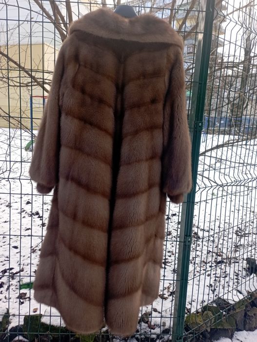 Lux Amerimink GreekFur  XL шуба  цвет соболь шуба норка норковая  шуба