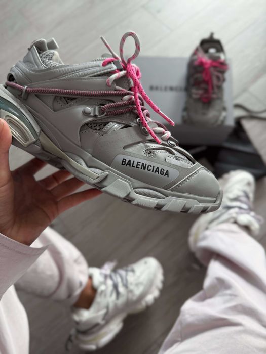 SALE! Balenciaga Track Trail Laces Grey Pink 36 37 38 39 40 41