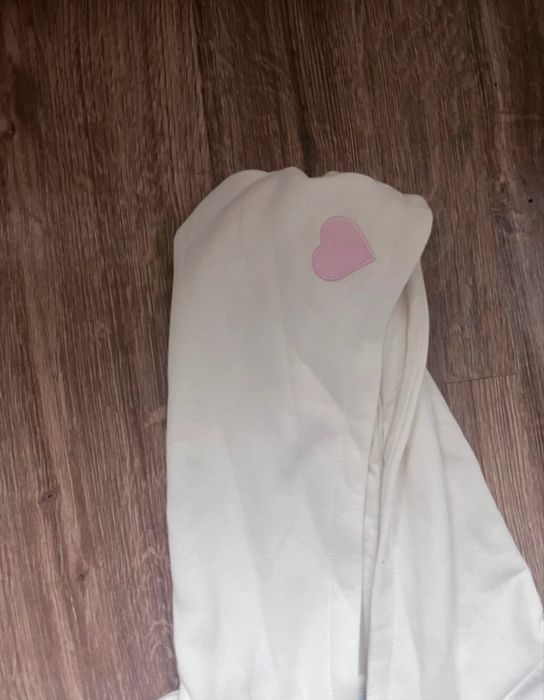 Bluza bialo rozowa