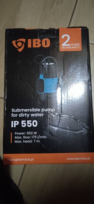 Nowa pompa do brudnej wody IP550