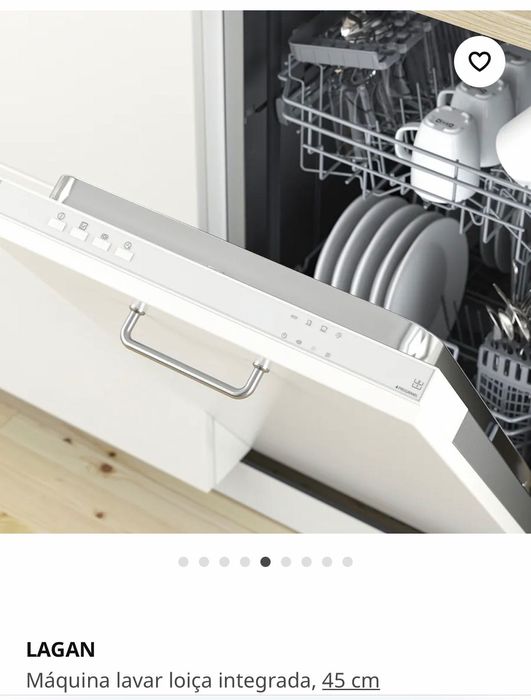 Máquina loiça integrada 45 cm estreita IKEA