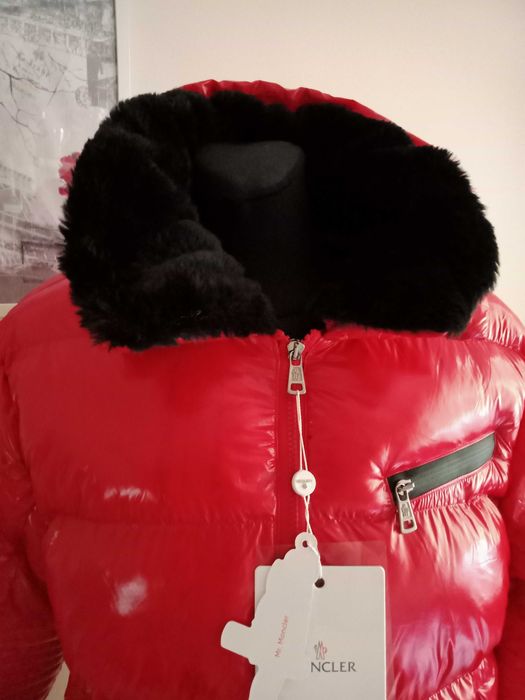 Kurtka zimowa czerwona połysk roz. M