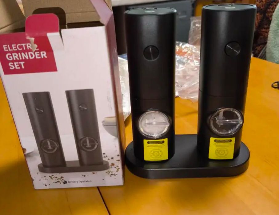 Електричні млинки для солі та перцю - набір 2 шт