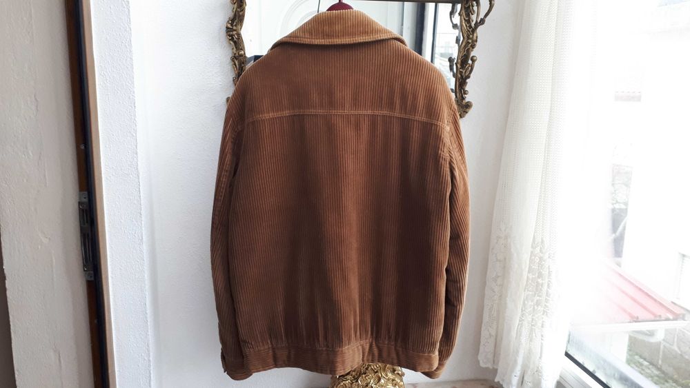 Casaco bombazine castanho