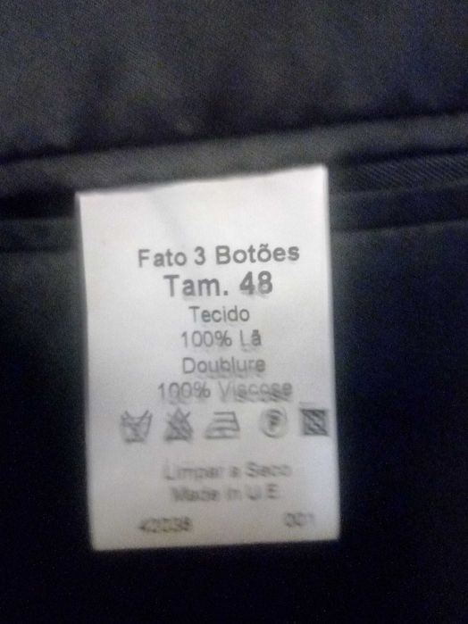 Fato de homem Pierre Cardin