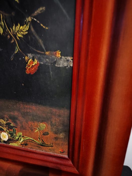 Obraz "Waza z kwiatami" J.Brueghel, PRL