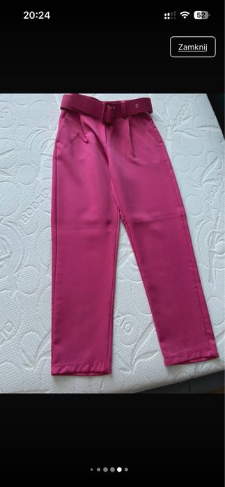 Komplet garnitur różowy