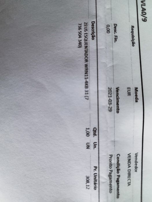 Esquentador marca Zeus