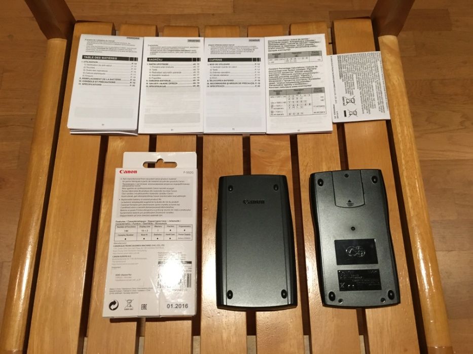 ## calculadora científica Canon f-502g (novo) ##