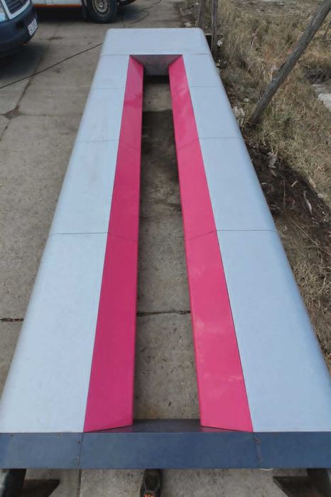 Pylon reklamowy podświetlany, słup reklamowy, baner 6m