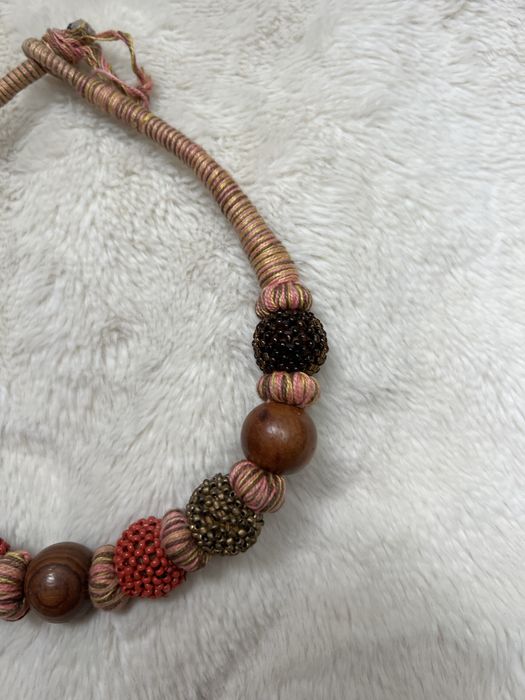 Naszyjnik ręcznie robiony korale bohemian boho etno etniczny 26