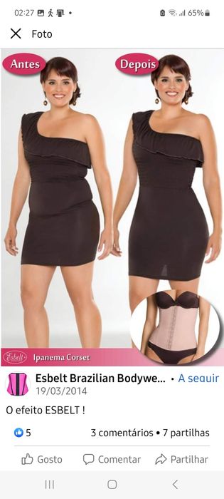 Cinta / colete Modelador Beje. A Nova a estrear. 3XL