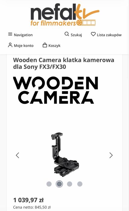 Wooden Camera klatka kamerowa do Sony FX3 / FX30