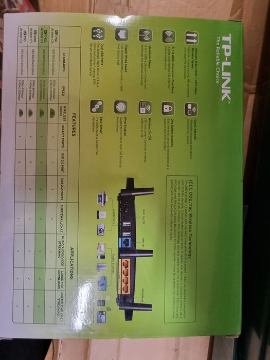 TP LINK ARCHER-C7 router 2.4/5 Wi-Fi