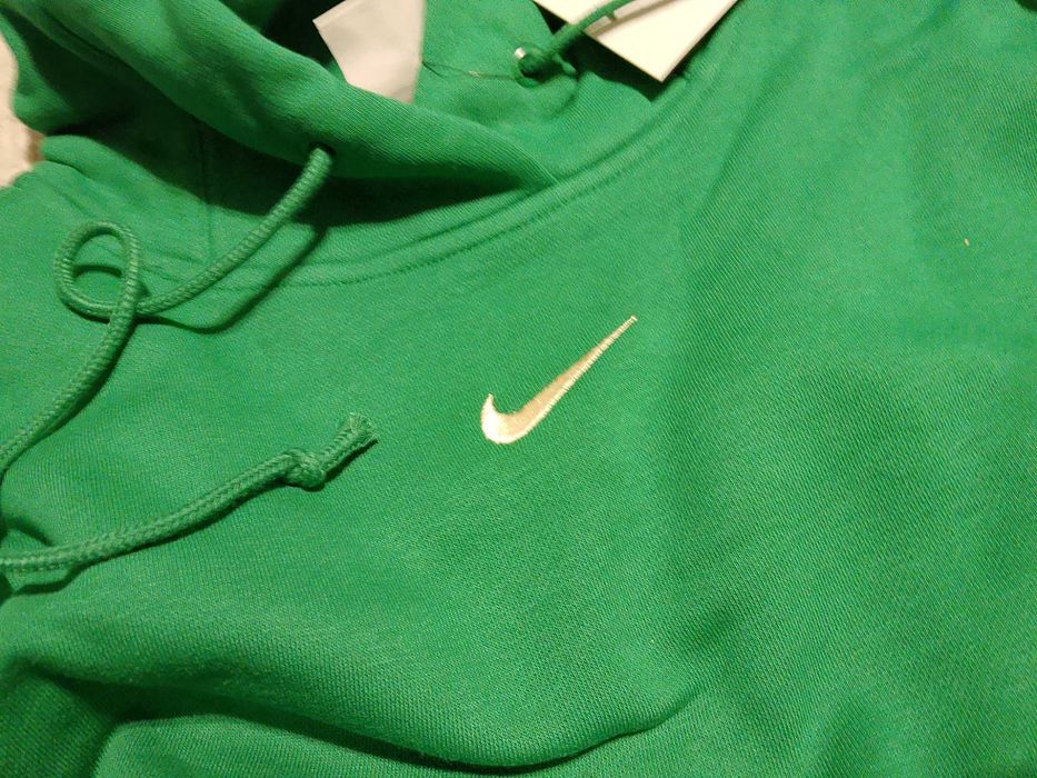 Nowa Zielona Bluza Nike Hoodie Oversize Logo Swoosh Rozmiar S