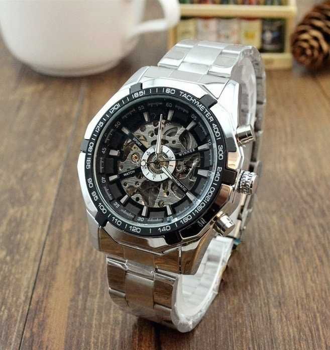 Чоловічий механічний годинник мужские наручные брендовые часы механика